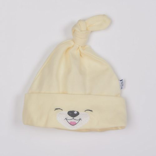 Baba pamut sapka Bobas Fashion Lucky krémszínű