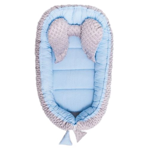 Babafészek kisbabák számára Minky Sweet Baby Belisima kék