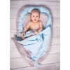 Babafészek paplannal kisbabák számára Minky Sweet Baby Belisima kék