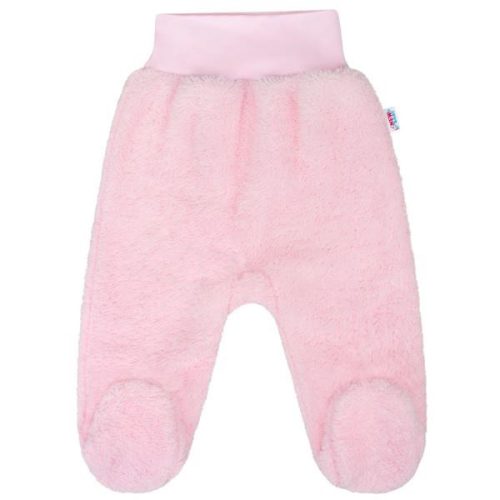 Baba plüss lábfejes nadrág New Baby Nice Bear rózsaszín