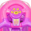 Bébitaxi tolókarral 3az1-ben Baby Mix Mega Car rózsaszín