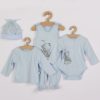 4-részes baba együttes Koala Angel kék
