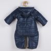 Téli kezeslábas kapucnival és fülekkel New Baby Pumi blue