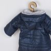 Téli kezeslábas kapucnival és fülekkel New Baby Pumi blue