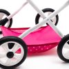 Játék babakocsi New Baby COMFORT rózsaszín pöttyös