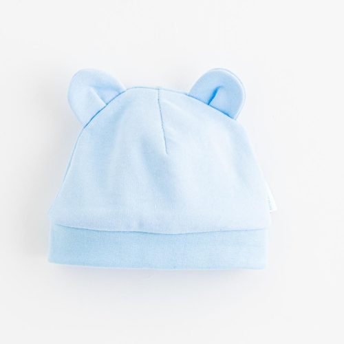 Baba pamut sapka fülekkel New Baby Kids kék