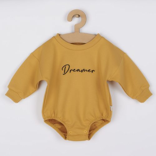 Hosszú ujjú baba body baggy Koala Dreamer mustár