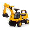 Gyermek zenélő bébitaxi kotró CAT Excavator  Milly Mally sárga