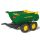 Dömper vontató pótkocsi Rolly Toys John Deere Halfpipe zöld