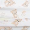 Baba párna huzat- ék alakú New Baby BASIC fehér 30x37 cm bear beige