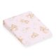 Baba párna huzat- ék alakú New Baby BASIC fehér 30x37 cm bear pink