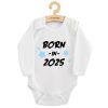 Gyermekek body nyomtatással New Baby BORN IN 2025 blue