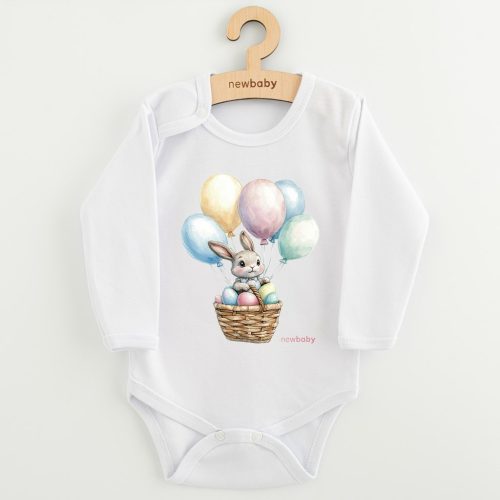 Baba body nyomtatással New Baby Nyuszi léggömbökkel