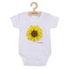 Baba body nyomtatással New Baby  Sunflower - rövid ujjú