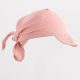 Nyári muszlin baba fejkendő napellenzővel New Baby pink