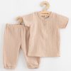 Baba muszlin szett póló és nadrág New Baby beige