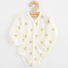 Baba Biopamut hosszú ujjú patentos body New Baby Olives
