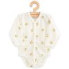 Baba Biopamut hosszú ujjú patentos body New Baby Olives