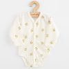 Baba Biopamut hosszú ujjú patentos body New Baby Olives