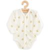Baba Biopamut hosszú ujjú patentos body New Baby Olives