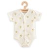 Baba Biopamut rövid ujjú patentos body New Baby Olives