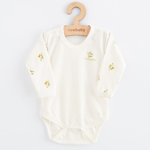 Baba Biopamut hosszú ujjú body New Baby Olives