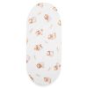 Pamut babakocsihoz való lepedő pamut New Baby Sweet teddy bear 35x75 cm pink