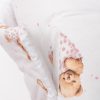 Gyerek pólya New Baby Sweet teddy bear 80x80 cm pink