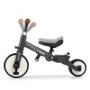 Gyerek háromkerekű bicikli 5az1-ben Milly Mally Optimus Max tolókarral dark grey
