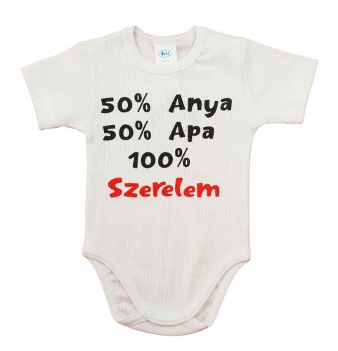 Rövid ujjú bébi kombidressz
