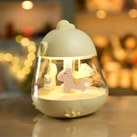   Rabbit&Friends CHICKLET lámpa körhinta zenedobozzal - sárga