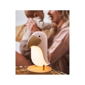   Rabbit&Friends tukán éjjeli lámpa hangszóróval rózsaszín
