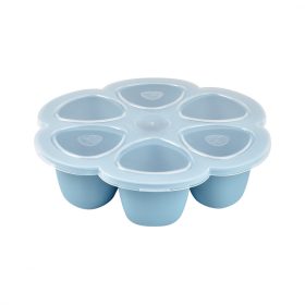   Béaba Szilikon multifunkciós bébiétel tároló - 6 x 90 ml - Viharkék -