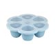 Béaba Szilikon multifunkciós bébiétel tároló - 6 x 90 ml - Viharkék -
