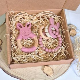 Bababox rágcsákkal kislányoknak babaköszöntőre