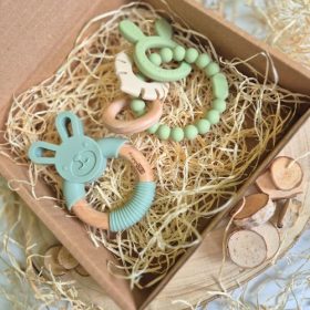   Bababox rágcsákkal unisex - kisfiúknak, kislányoknak babaköszöntőre