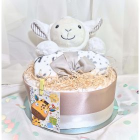   Báránykás pihe-puha pelenkatorta - unisex, kisfiúknak és kislányoknak