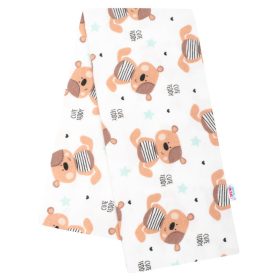   Kiárusítás - Flanel pelenka nyomtatott mintával New Baby fehér Cute Teddy