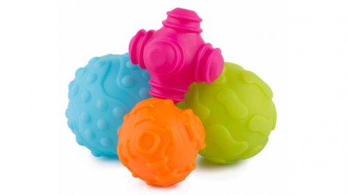 Playgro készségfejlesztő labda - Formák 4db
