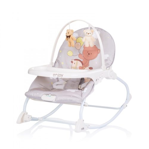 Chipolino Enjoy rezgő-zenélő pihenőszék 18 kg-ig - Bear