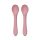 Lorelli Szilikon kanalak, 2 db - deep pink