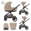 Lorelli Bianca 3az1-ben újszülött babakocsi Lorelli Spirit hordozóval - Beige (2doboz)