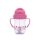 Baby Care szívószálas itató fogantyúval 275ml - Pink/Purple