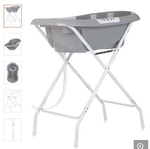 Chipolino Noemi kád leeresztő dugóval 87 cm - grey